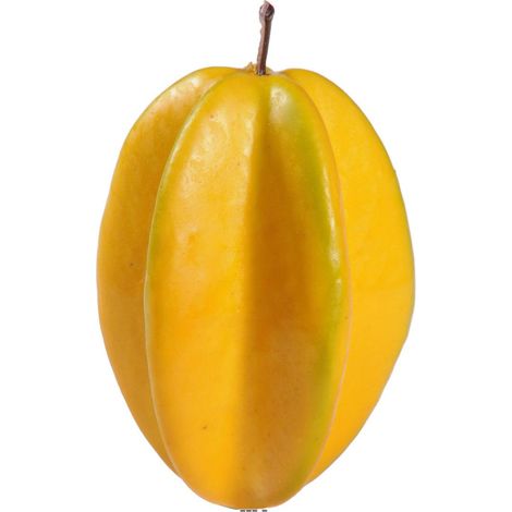 Carambole legume artificiel D 7 cm et Longueur 10 cm