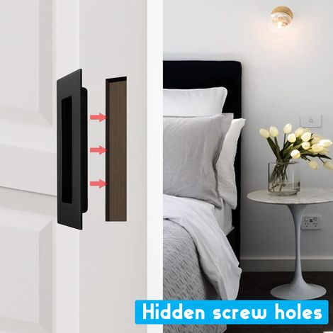 2pcs sliding door handles - matte black (1/5)