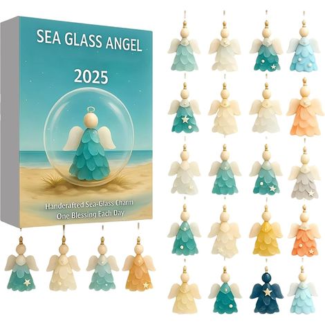 de l Avent transparent en acrylique breloque 2D calendrier