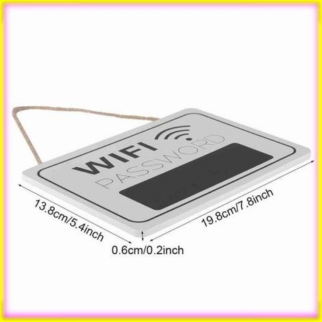 keenso Signe de mot de passe Wi-Fi Affichage de mot de passe, signalisation murale suspendue, café, librairie, luminaire kit (1/5)
