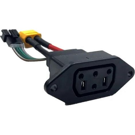 Super Soco Lithium-Akku-Ladebuchse, Vierkantstiftstecker-A