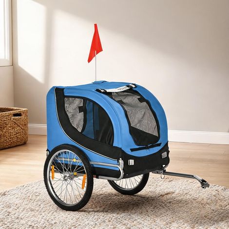 Caisse de transport pour animaux blau Schwarz 130 x 73 x 90 cm (1/5)