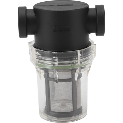 Filtre à eau en plastique pour tuyau d'arrosage, préfiltre sédiment 100 mailles, raccord G1/2 pour nettoyeur haute pression (1/5)