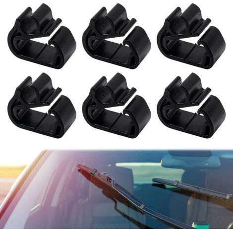 Clips Essuie Glace pou ​Peugeot 3008, 6 pièces Fixation Tuyau De Bas Essuie, Fixation Tuyau De Bas Essuie Glace pou Avant, Glace pou Avant Clips pou Peugeot, Patique pou l'entetien couant. (1/4)