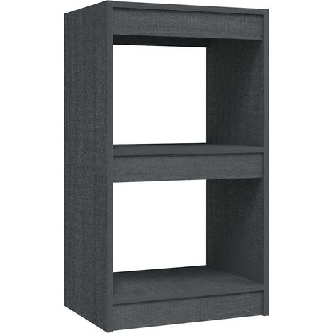 Maison Exclusive - Libreria Grigia 40x30x71,5 cm in Legno Massello di Pino (1/5)