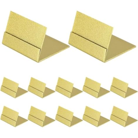 Lot de 12 Porte-cartes de Visite,Porte-cartes de Table en Fer Doré Empilables pour Mariages,Anniversaires,Fêtes (1/5)