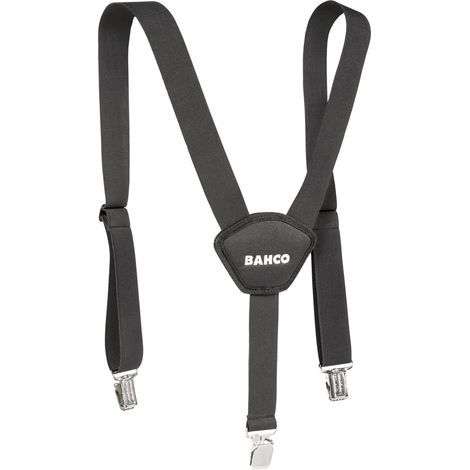 Bahco 4750-BWC-1 Black Trouser Adjustable Braces With Heavy Duty Clips (1/2)