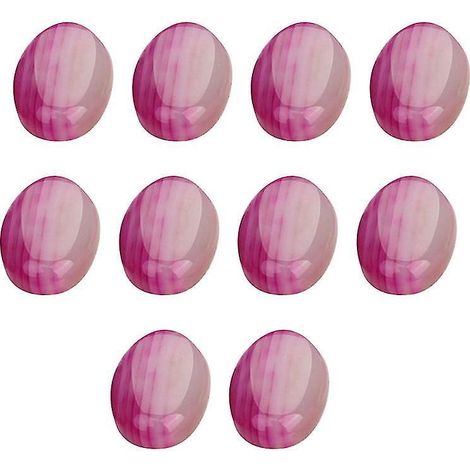 10 cabochons ovales en pierre
