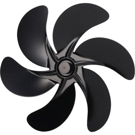 1 Lame de ventilateur, Alliage d'aluminium, Noir, Résistante aux hautes températures, Pour cheminée (1/5)