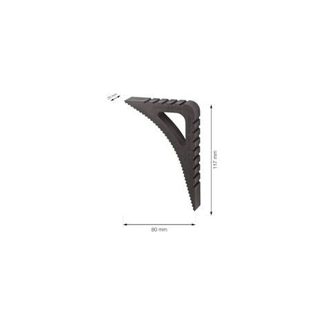 Blockystar Cale Fenêtre pour Intérieur et Extérieur - Lot de 2 en Noir – Bloque Porte Ouverte – Stoppy Arrêt-Porte en Caoutchouc – Bloc Fenêtre Ouverte - Butoir de Porte en Plastique (1/5)
