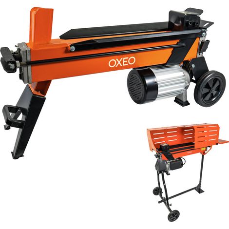Fendeur de bûche hydraulique 7T horizontal - avec support - Moteur 2300W - Longueur de fendage 52cm - 2 roues - Fendeuse à bois