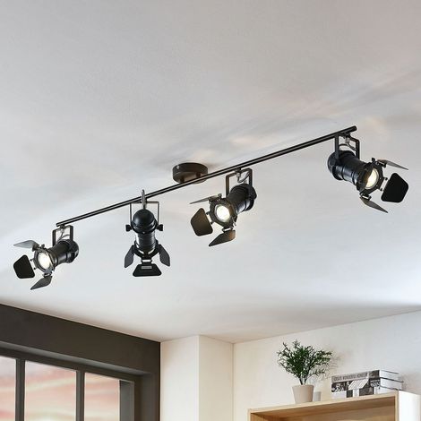 [GEBRAUCHT] B-Ware Lindby Deckenstrahler Tilen Deckenlampe Hängeleuchte 4 Fl Scheinwerfer Look Gu10