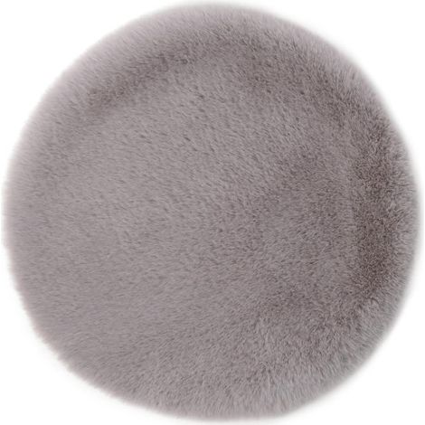 Coussin de chaise, coussin d'assise, 100 % polyester, 45 cm de diamètre - argent (1/5)