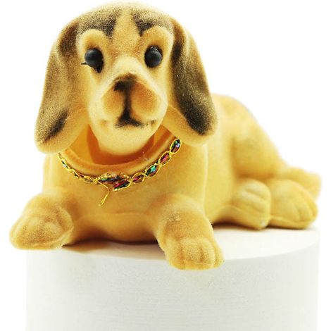 2er-Pack – Nickender Hund / Nickender Hund – Autoanhänger, mehrfarbig