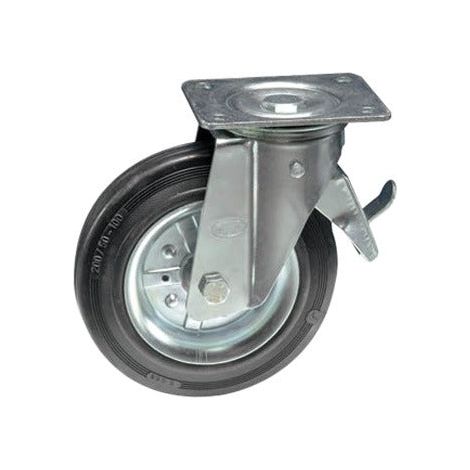 Roue tournante Ø 80 mm avec fourche et frein – A.350/FR – Universel