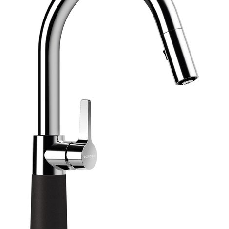 Schock Küchenarmatur SC-520 Chrom/Cristadur ausziehbarer Auslauf Puro PUR