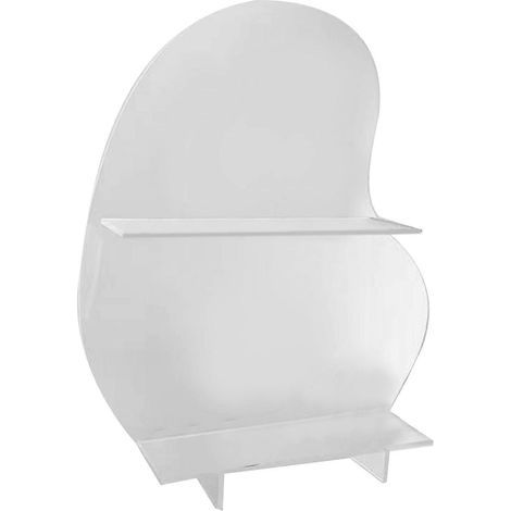 Cosmetic Storage Rack Makeup Shelf Organizer for Bathroom Bedroom Dressing Room Desk Transparent Matte S (1/5)