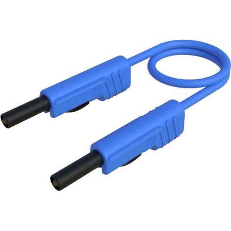 Hirschmann Test & Measurement MLB 100/1 V bl Cordon de mesure Banane mâle 4 mm Banane mâle 4 mm 1.00 m bleu 1 pc(s) (1/2)