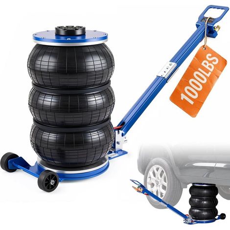 Pour voiture et SUV, levage sans se pencher avec cric pneumatique 5 tonnes, plage 140-470 mm (1/5)