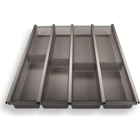 Cuisio Besteckeinsatz Besteckkasten 500 mm Transluzent-graphitgrau (1/4)