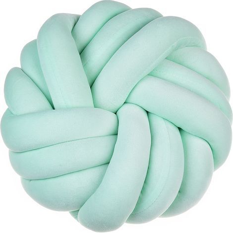 Coussin nud pour canapé,lit,décoration,coussin décoratif,coussin-balle,35 x 35 cm,décoration de chambre de bébé,jouet fait à la main,cadeau créatif (Vert) (1/4)