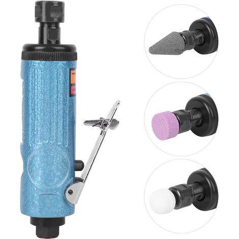 Kit de meuleuse pneumatique à air comprimé AT-7033KB pour polissage, coupe et meulage, outil de rectification bleu (1/5)