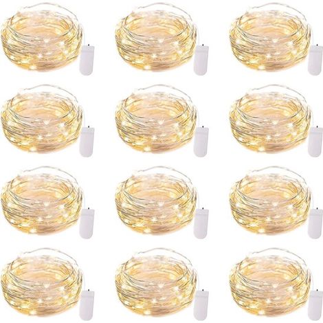 Luci a stringa LED – Mini luci a stringa LED – Decorazione – Per fai da te, matrimoni e feste – 12 pezzi (1/5)