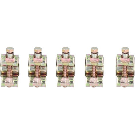 Lot de 20 colliers de serrage à vis à tête unique en fer zingué pour véhicules automobiles, industries pétrochimique et pharmaceutique (20-22 mm). (1/5)