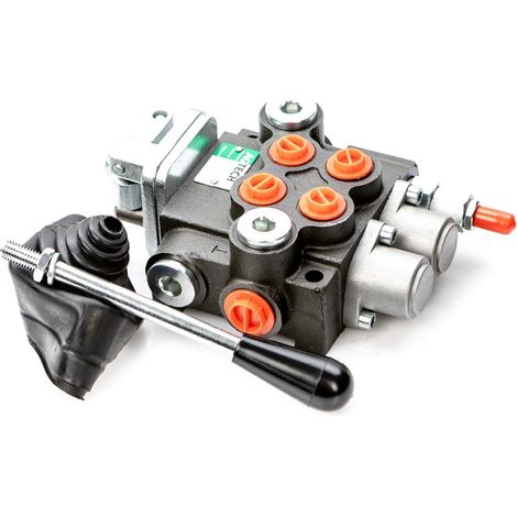 Hydraulischer Verteiler 2P40 2-teilig 40l manuell gesteuert 87000929 (1/5)