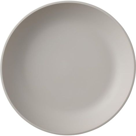 Assiette creuse Silueta - Lavable au lave-vaisselle et résistant au micro-ondes - Assiettes en plastique - Assiettes plates - Vaisselle - 21 cm - Nordic white (1/5)