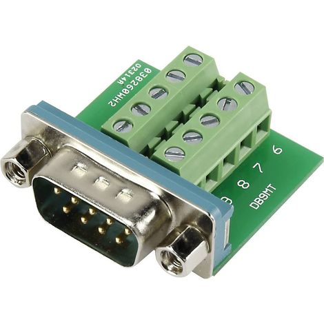 SUB-D mâle Nombre de pôles: 9 TRU COMPONENTS DSUB09M-10TB-2 1229332 90 ° raccord à vis 1 pc(s) S498961