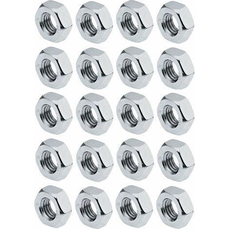 – Lot de 20 écrous hexagonaux en acier DIN 934 – Filetage M8 – Clé SW= 13mm – Assemblage robuste pour projets techniques (1/2)