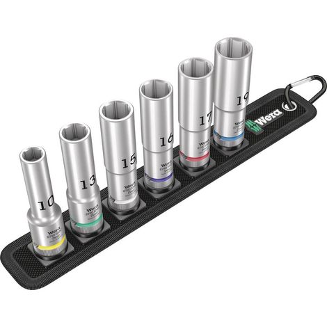Wera Belt C Deep 1 Jeu de douilles 1/2 6 pièces 05004565001 (1/3)