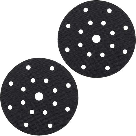 2 Stück 150 mm 17 Löcher Soft Interface Pad Klebeschutzscheibe für 150 mm 17 Löcher pneumatische und elektrische Schleifpads selbstsaugende Polierer und Schleifer (1/4)