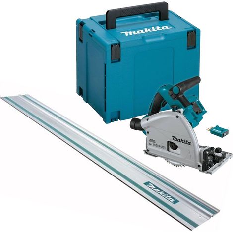 Makita DSP601ZJU 36v Twin 18v Brushless Plunge Saw AWS Wireless 1x 1m Guide Rail (1/5)