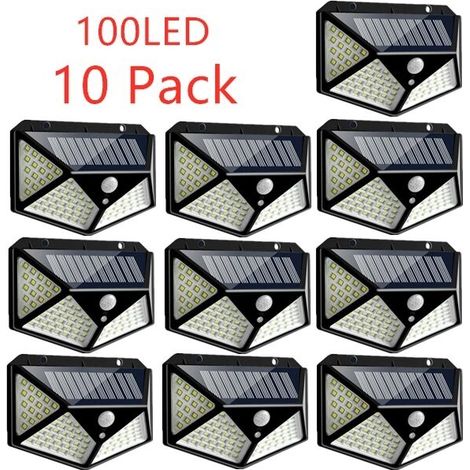 100LED Solarleuchte IP65 Wasserdicht für den Außenbereich - 10er Pack (1/5)