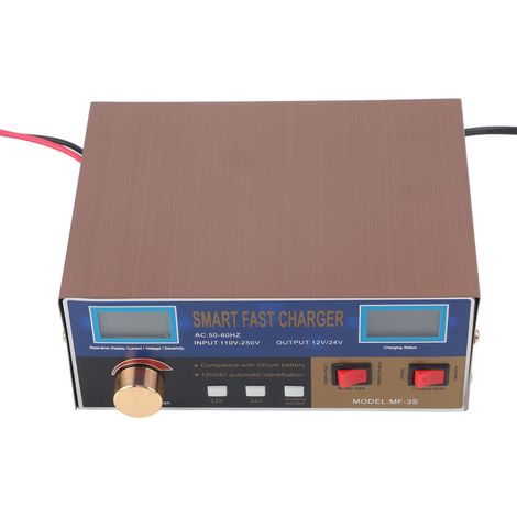 Chargeur de batterie au lithium 400 W pour voiture 12 V/24 V, alimentation de type réparation par impulsions intelligentes MF-3S, prise AC250VEU (1/5)
