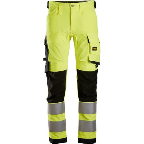 PANTALONE STRETCH CL2 HV ALTA VISIBILITÀ TG. 56 GIALLO (1/2)
