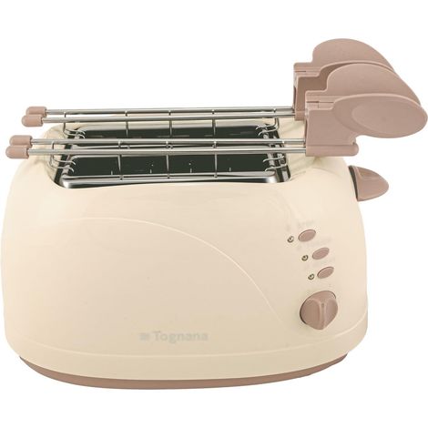Tognana Porcellane moderner Toaster in Champagnerfarbe