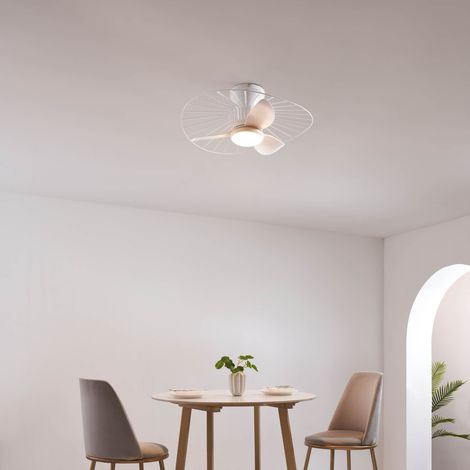 Ventilateur de plafond blanc 66 cm led dimmable et CCT - Melvin (1/5)