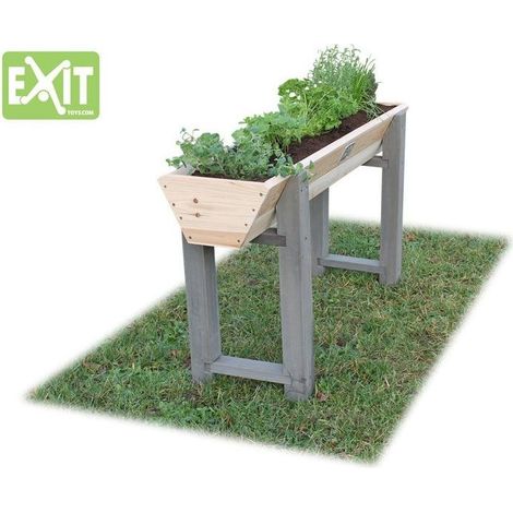 Exit Toys – Carré potager sur pieds en bois de pin FSC – Hauteur 80cm – Dimensions 120x80cm – Pour enfants – Apprentissage ludique du jardinage (1/5)