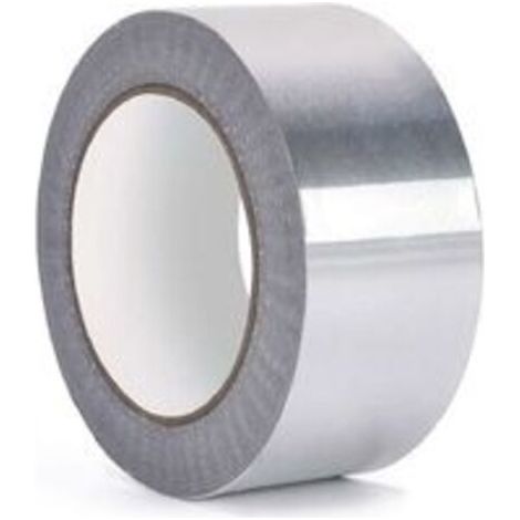 Ruban de Papier Daluminium Ruban Adhésif Aluminium, Haute Température, Étanche, pour Conduits, Réparation de CVC, Réparation de Métaux, Fabrication de Bijoux, Argent(5 mm x 50,2 rouleaux) (1/4)