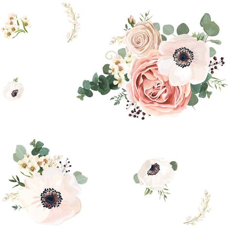 Stickers - Fleurs Fraîches - Hauteur 92.71 cm (1/3)