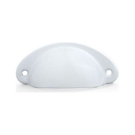 Peint en blanc-Poignee de meuble cuisine, 20 pièces poignée meuble, bouton de meuble, poignet meuble, poignee de meuble cuisine en fer courbé pour décorer des coiffeuses, des tiroirs, des meubles