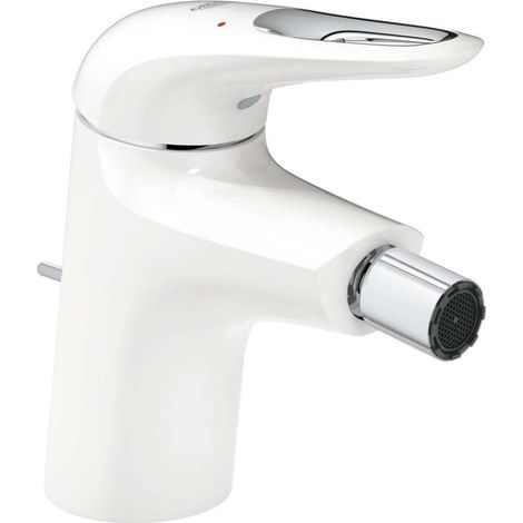 Mitigeur bidet monocommande Eurostyle 335653 blanc lune/chrome