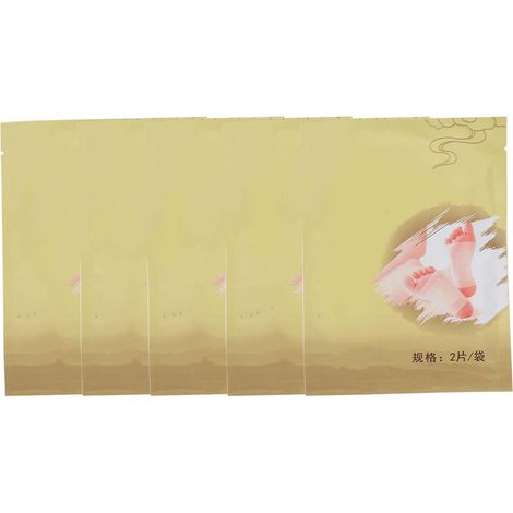 10 sachets de patchs pieds à l'absinthe 15g - Draineur détoxifiant anti-humidité, pansements adhésifs unisex pour éliminer les toxines (1/5)