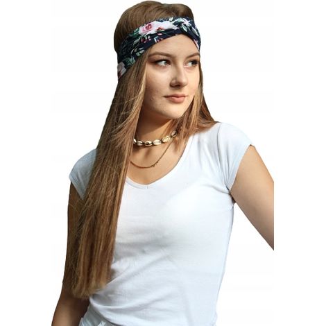 Elegante diadema para mujer 15 de algod贸n, dise帽ada para primavera y verano. (1/5)