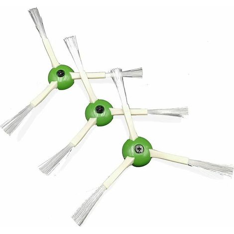 Lot de 3 brosses  latérales compatibles avec iRobot Roomba i7 e5 i7 + e6 i7 Plus e7 série Aspirateur Accessoire Pièce de rechange, Brosses latérales pour Robot série (1/4)