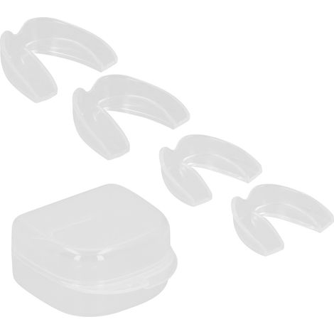 Lot de 4 protège-dents dentaires anti-grincement pour la nuit, gouttière orthodontique (1/5)