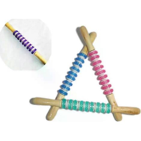 Bâtonnet de massage facial à rouleau - Design simple et confortable - Sans odeur - Sûr et facile à transporter - Pratique